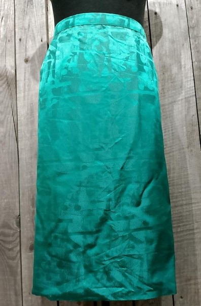 Women American Vintage Skirt Green Viscose 38 / M