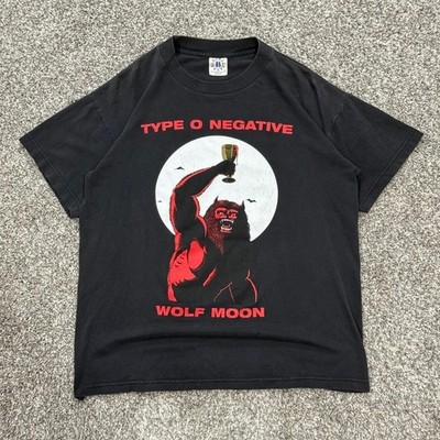 Vintage 1996 Type O Negative Wolf Moon T-Shirt Blue Grape 90s Manson Mens M