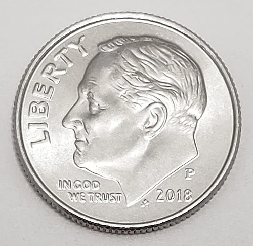 2018 P Roosevelt Dime AVE CIRCULATED **FREE SHIPPING**