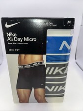 Nike Men's All Day Micro Stretch Boxer Brief Underwear 3-Pack Size M