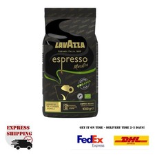 Lavazza Espresso Maestro, Café en Grains Bio, Chocolat Fruits Secs, 1kg