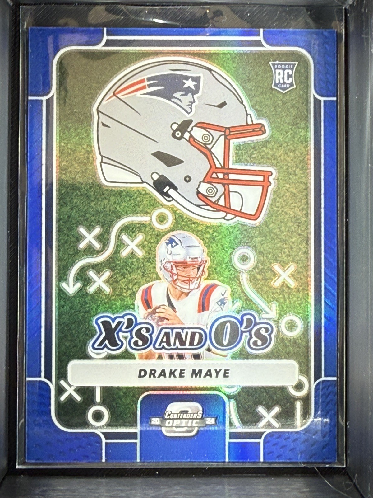 Panini 2024 Contenders Optic Blue Prizm Rookie Drake Maye XO-DME /99 Patriots