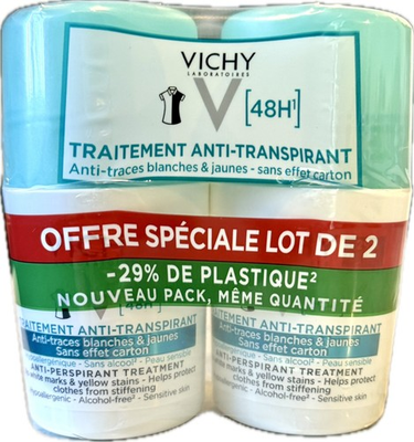 #ad Vichy 48H Roll On Antiperspirant Sensitive Skin Lot of 2 2x50ml New Sealed $32.99