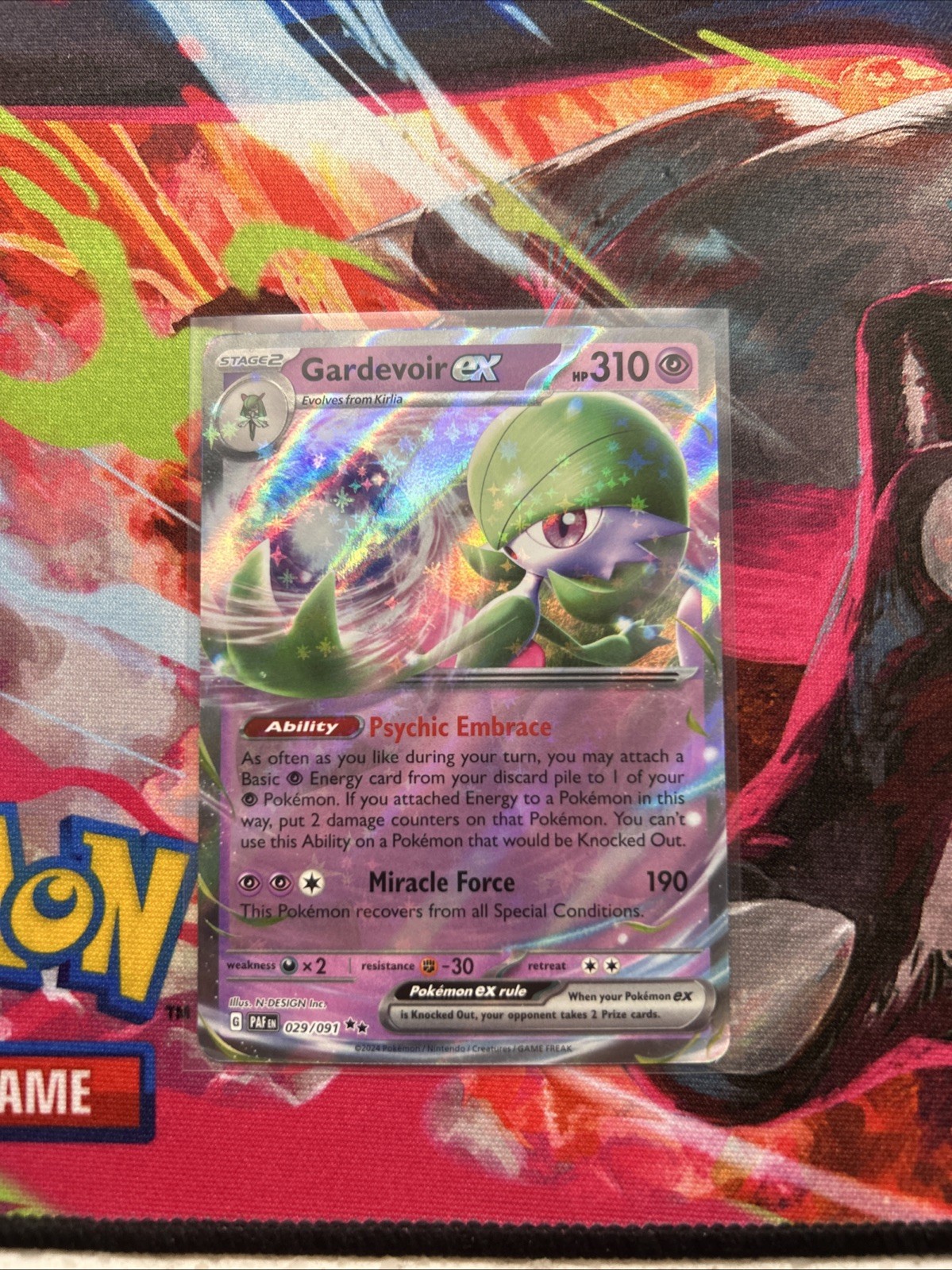 Gardevoir ex 29/91 Paldean Fates Holo Double Rare Pokémon TCG NM