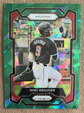 2024 Panini Prizm - Gino Groover #91 Green Ice Prizm (RC) Diamondbacks Parallel
