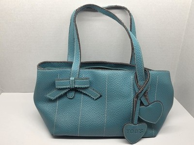 Tod's Pebbled Turquoise Dbow Tote Bag Y2K 2005-2010 READ