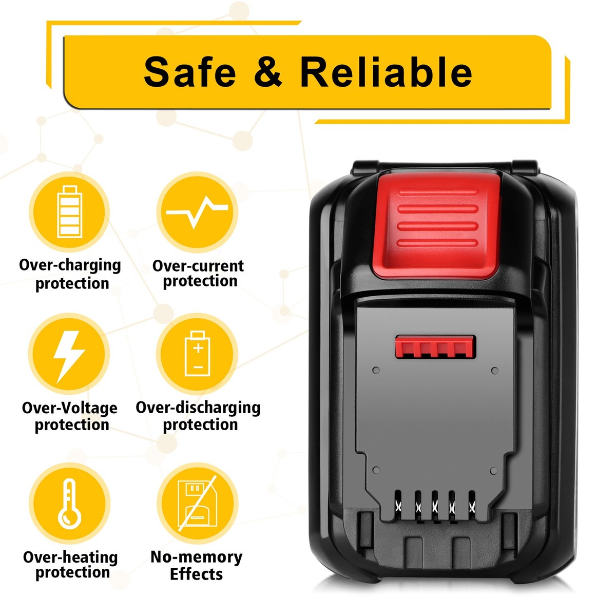 12000mAh Replacement Battery For Dewalt 20V/60V Max – Compatible With DCB609, DCB612, DCB606, DCB208, DCB207, And More
