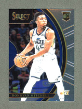 2017-18 Select Donovan Mitchell Concourse Base Rookie Card #11 - Cleveland Cavs. rookie card picture