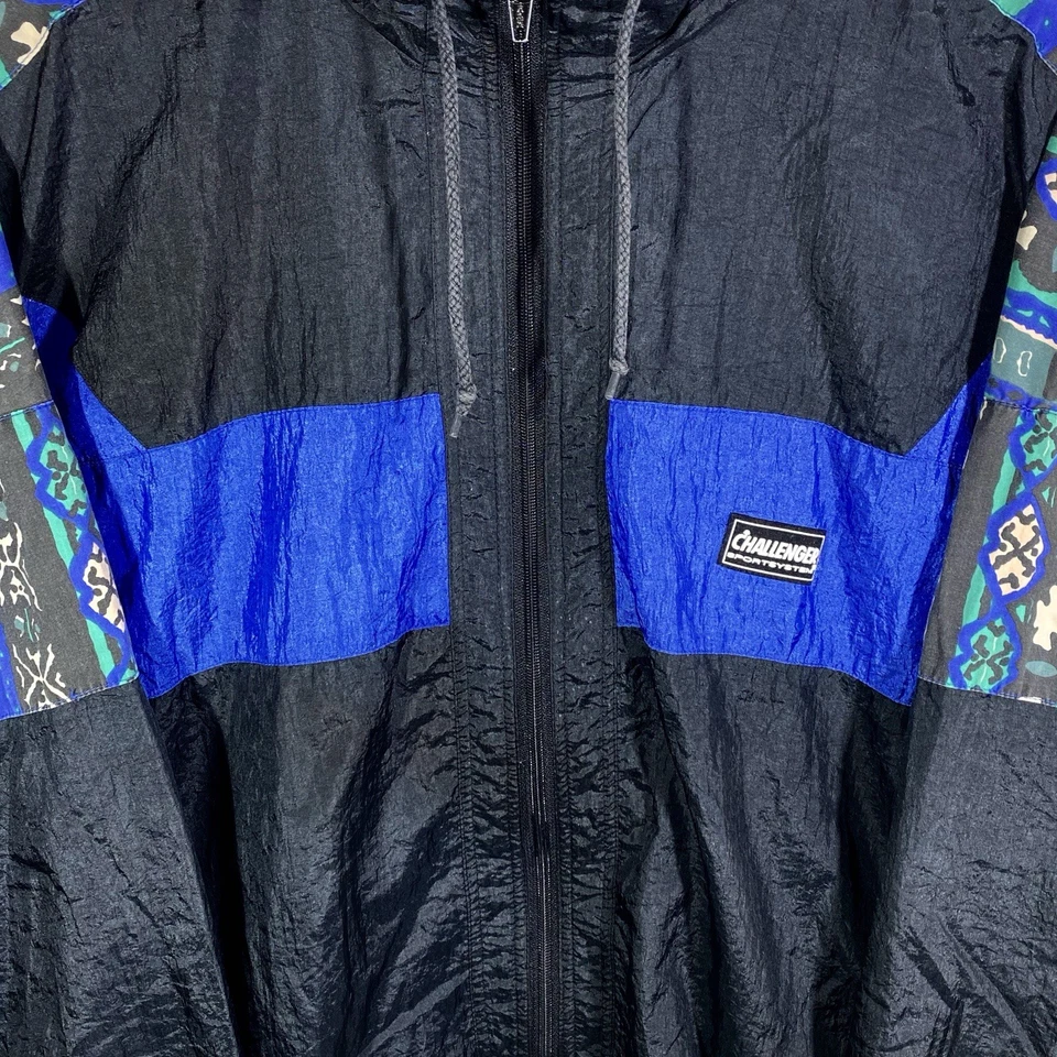 Veste De Survêtement Graphique Gabber Style Vintage 80/90’s Challenger - Photo 3/4