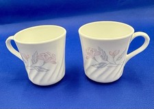 Set Of 2 Corning Corelle "Pink Trio" Coffee Tea Cups