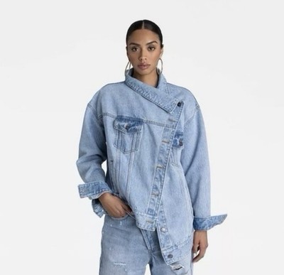 KBB by KAHLANA Women's 'The Denim Jacket' - Light Wash Jean Jacket - 