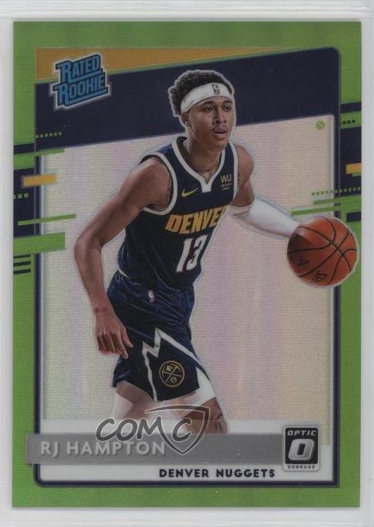 2020 Panini Donruss Optic Rated Rookie Lime Green Prizm 83/149 RJ Hampton 1q0b