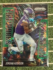 2025 Panini Prizm - Fireworks Jordan Addison #8