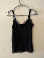 American Eagle Knit Strappy Tank - Size Small Black Cami Tank