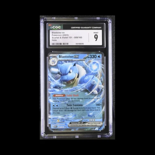 Pokemon Slab Blastoise 009 CGC 9 Mint 2023
