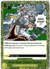 Gum-Gum Dawn Stamp OP13-117 Rare Foil NM One Piece