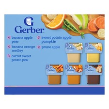 Gerber 2nd Foods Natural for Baby WonderFoods Baby Food, Variety Pack, 4 oz T...