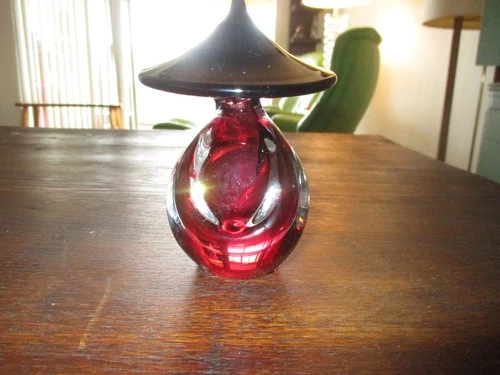 vintage signed OBELL MURANO Asian Figurine Blown Art Glass A1 EXCELLENT Cond.