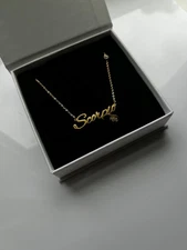Scorpio Zodiac Sign Necklace Stainless Steel Horoscope Astrology Birthday