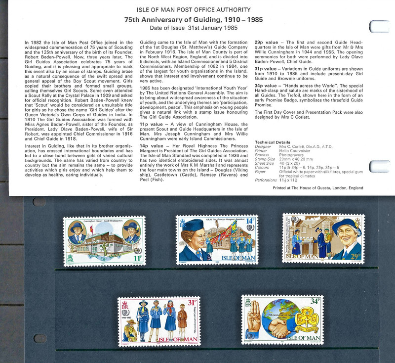 ISLE OF MAN 1985 Complete Year #276-296 MNH 6 Commemorative sets + 5# Definitive