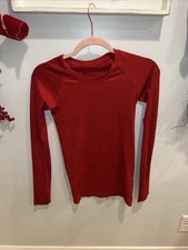 Lululemon Ladies Swiftly Tech, Dark Red, Long Sleeve, Hip Length, Size 2