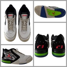 Nike Air Jordan Big Fund Logos Basketball Shoes Sz. 9 Men White C12216-101 YGI