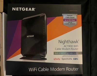 Netgear Nighthawk C6900 AC1900 WiFi Cable Modem Router DOCSIS 3.0 24x8 Dual Band