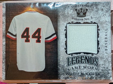 2022 Sport Kings Volume 3 Legends Game Worn Materials Black Willie McCovey