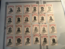 1986 NFL Dairy Pak Milk Cartons Complete 24 Card Set Red Montana Payton Allen