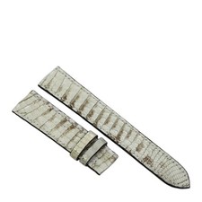 Natural Color Handmade Croc Belly Skin Leather Watch Strap Band 18mm/24mm