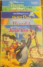 Lot Of 5 Walt Disney Classic Laserdisc  s Jungle Book, Bambi, Peter Pan 5 LD  s 