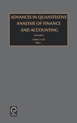Lee - Advances in Quantitative Analysis of Finance and Accounting - Ne - X555z
