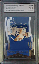 2000 Peyton Manning Leaf Quantum Banner Season Die Cut 3221/4136 #BS-36-PGA 10