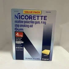 Nicorette Gum Original 4mg 170 Pcs Nicotine Stop Smoking Exp. 07/27