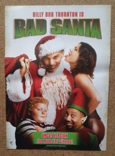 Bad Santa (2003) - original UK DVD poster  -  Billy Bob Thornton