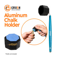 Cru5h Billiards Pool Cue Chalk Holder For Predator 1080, Octagon Chalk, Aluminum