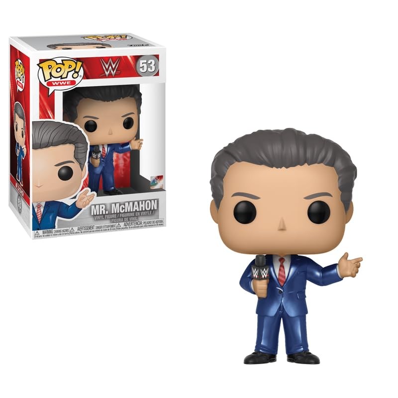 Funko Pop! Wwe: Figura Vinilo Vince Mcmahon Incluida Con Estuche Protector Pop Box N
