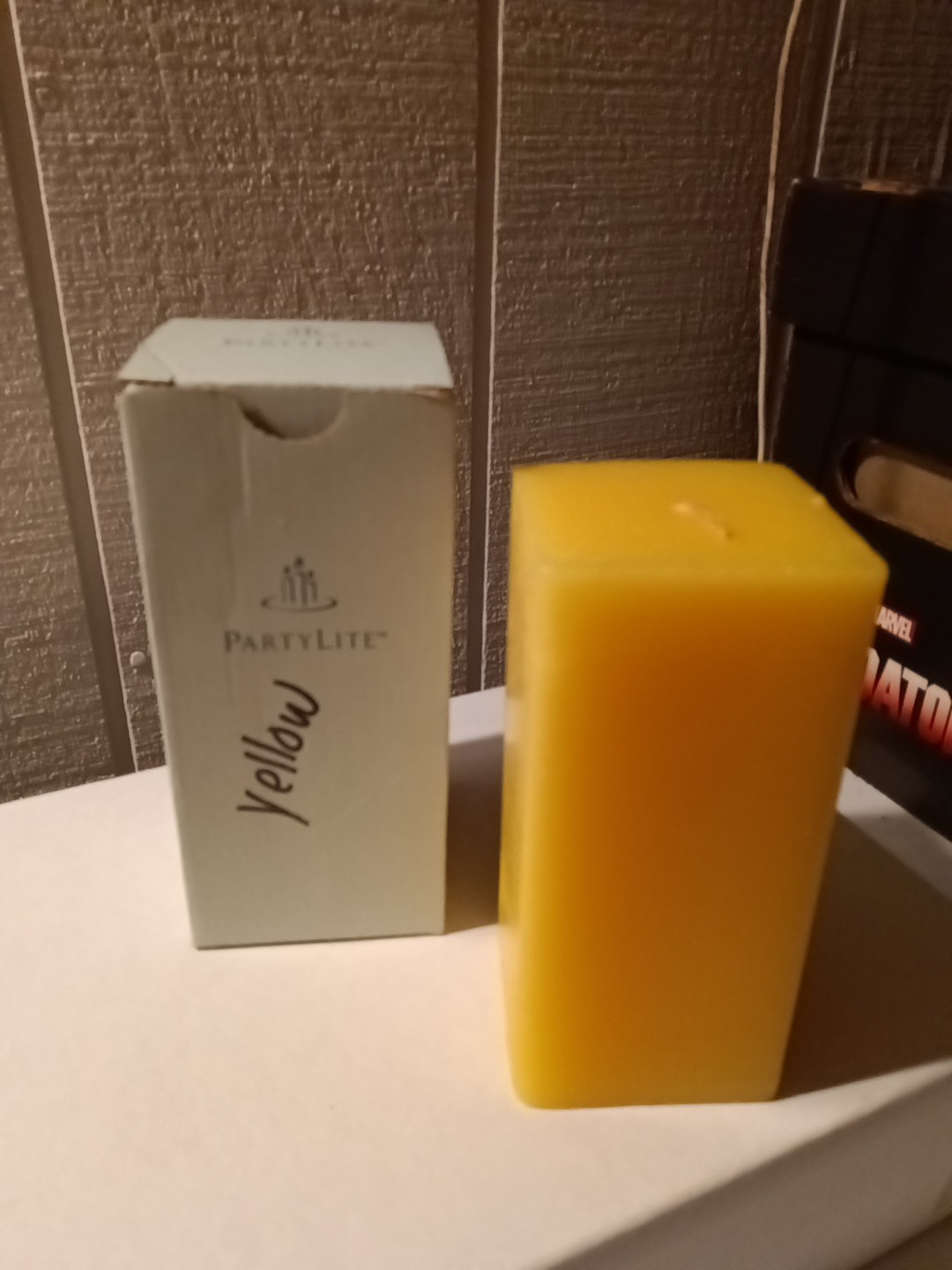 PartyLite 3 x 6 Square Pillar Candle New Box Sweet Chamomile