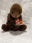 Ty Beanie Baby Babies Seaweed The Otter With Tags Style - 4080 Vintage 1996