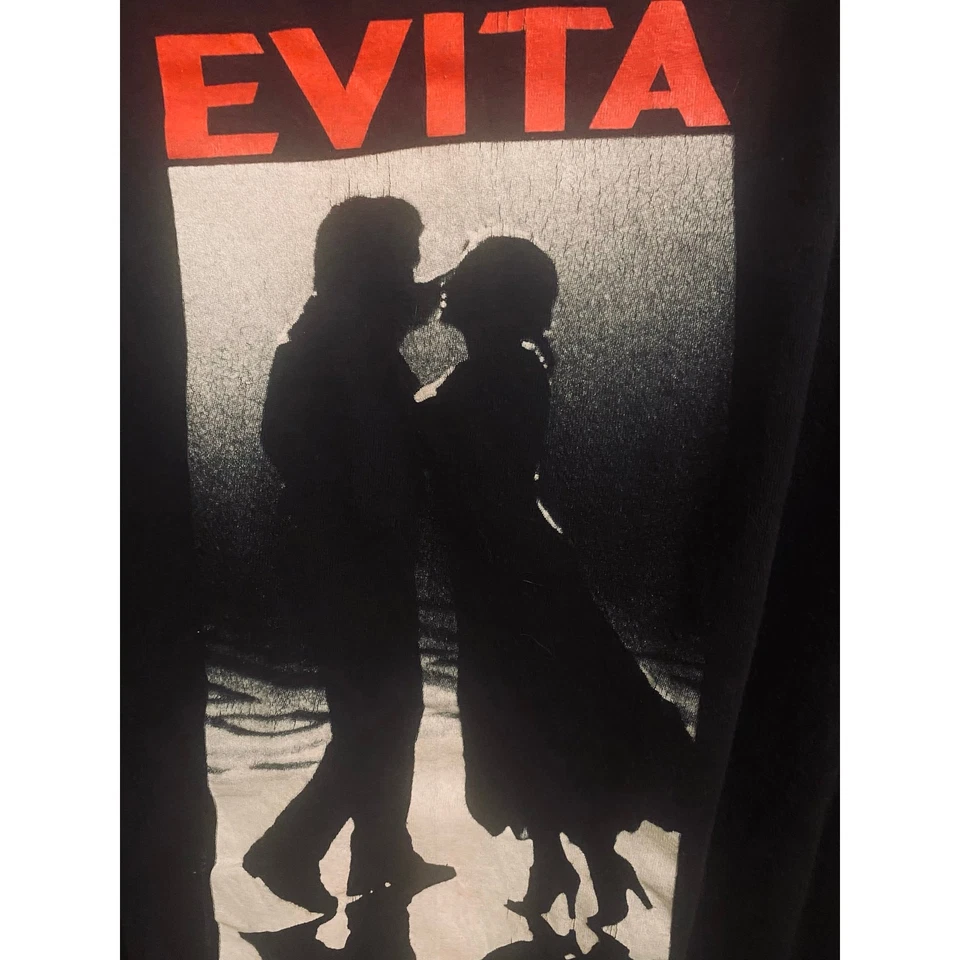 1996 Vintage Single Stitch Madonna Evita Musical Shirt / XL - Image 2 of 4