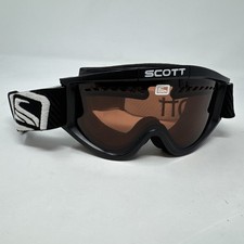 Vintage Scott Motocross Goggles Black MX BMX Original Buckle Strap USA Made V8