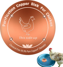 Copper Disk for Chicken Water Feeder 4-Inch Diameter,0.6Mm Thick 99.99 Pure Cop