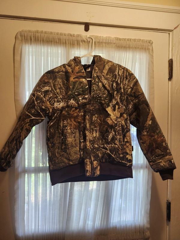 KINGS Boys L Regular Realtree Camo Insulated Full Zip Cotton Blend Jacket