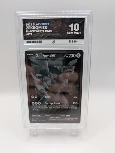 Pokémon TCG Zekrom EX BWR 172/086 Black Bolt Ace 10