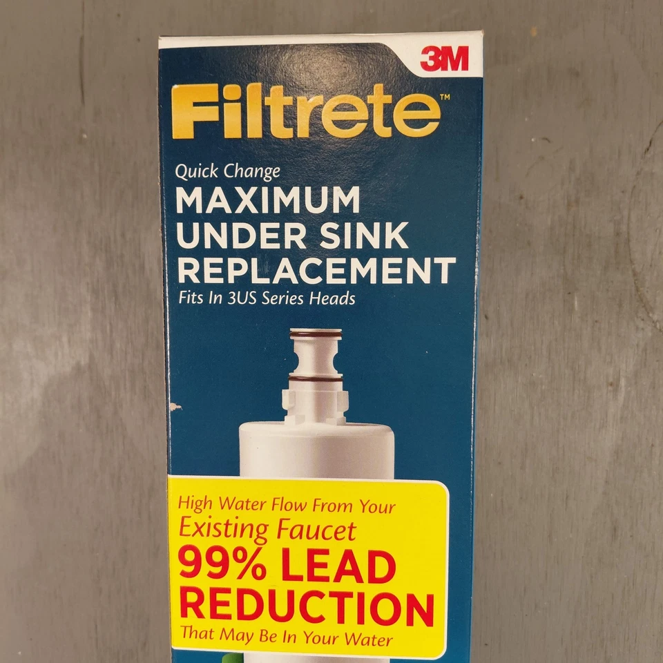 3M Filtrete Maximum Under Sink Quick Change Water Filter Cartridge 3US-MAX-F01 - Image 2 of 4