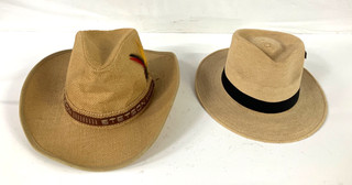Handcrafted Fedora from Guatemala Stetson Sawmill Palm Leaf Straw Cowboy Hat