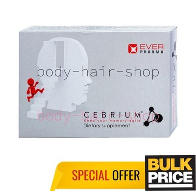 Cebrium Neuropeptides Amino Acids Memory Cognitive Support Food Supplement 30ct