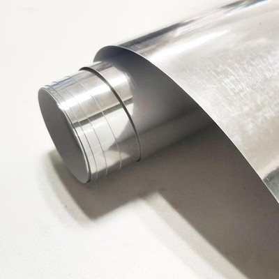 14''x52'' Reflective Self Adhesive Mirror Sticker Peel and 14 x 52 Inch, Silver 