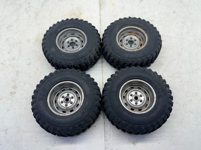4x Team Ottsix Voodoo KLR M/T X Tires w/ Beadlocks Axial Vanquish 8121