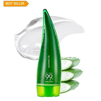 Aloe 99% Soothing Gel, 8.5 Ounce, 250ml - No Sticky 99% Aloe Vera Sunburn Rel...